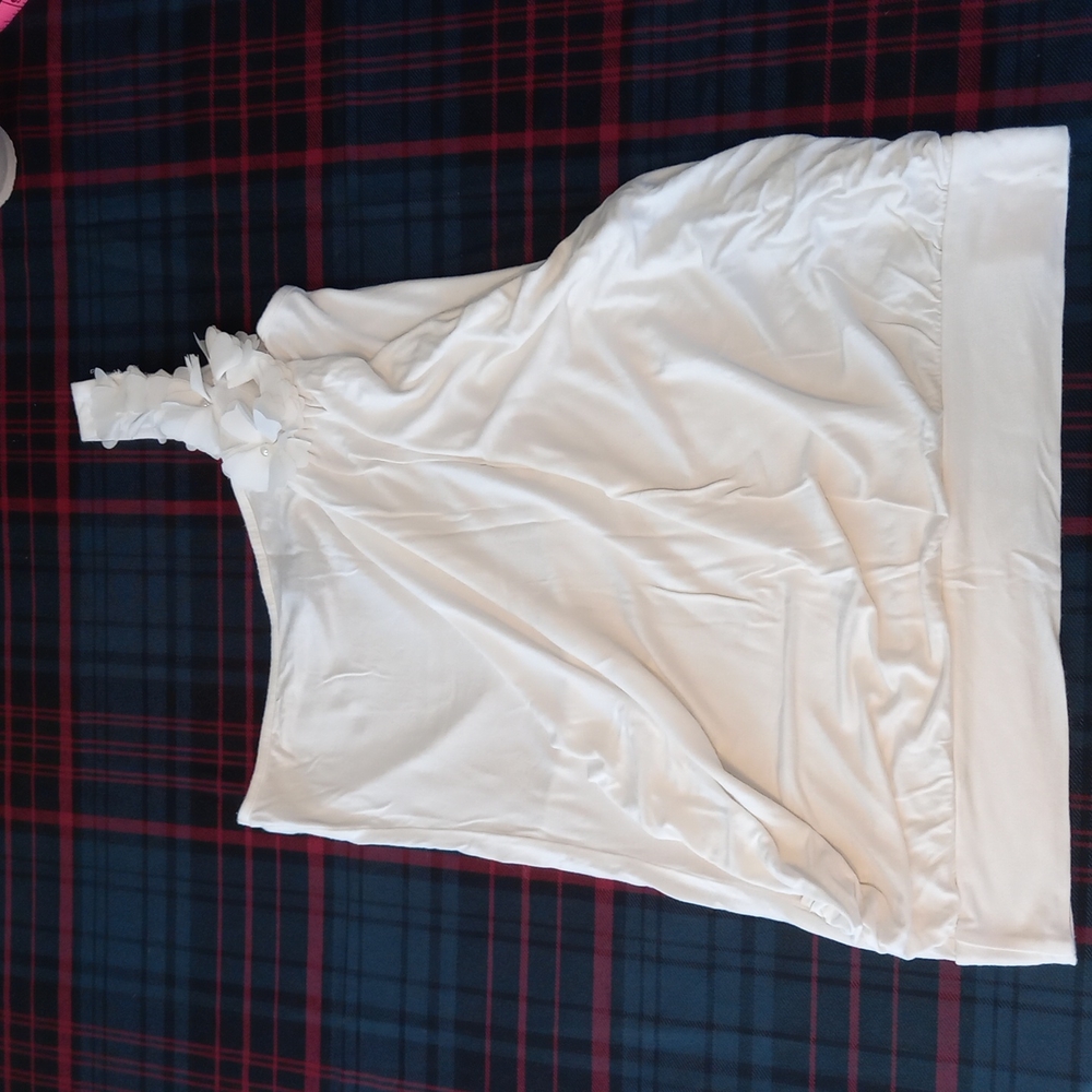 Seductions white one strapped top